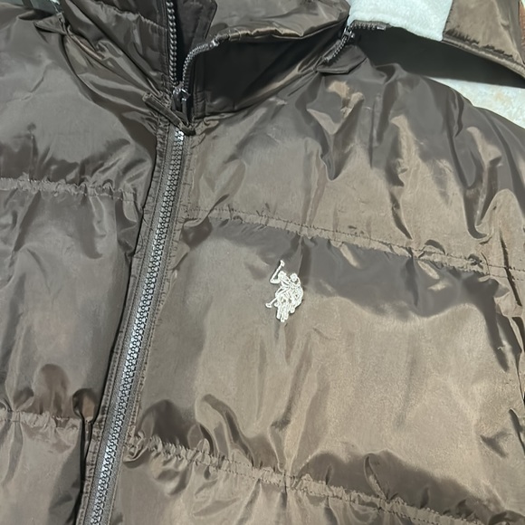 US Polo Assn. Fleece Lined Puffer Coat - Picture 3 of 10